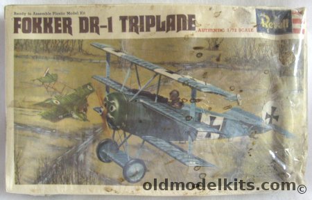 Revell 1/72 Fokker DR-1 Triplane - Werner Voss (DRI DR-I), H652-70 plastic model kit